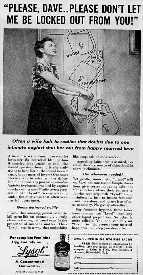 lysol vaginal douche