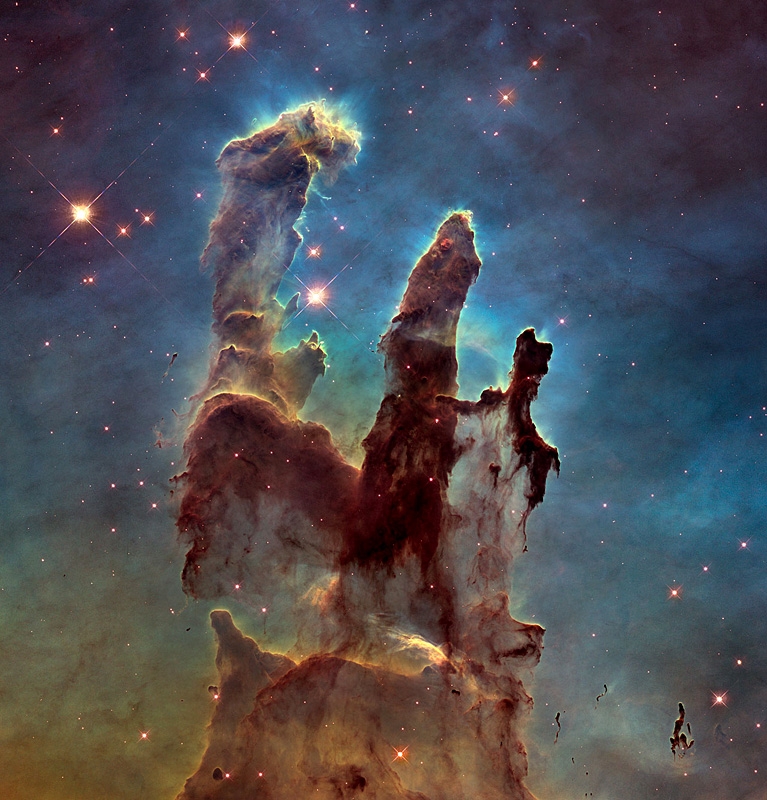 New view of the Pillars of Creation â visible